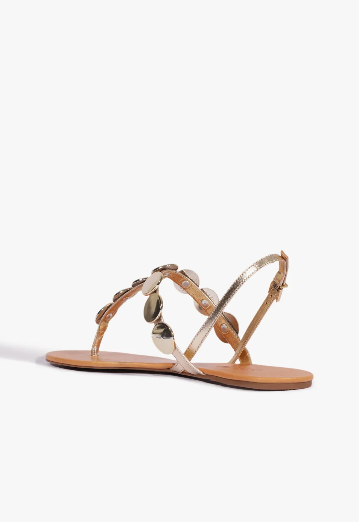 Active Lifestyle Gear Shift-Mode Acacia Gold Leather Sandal