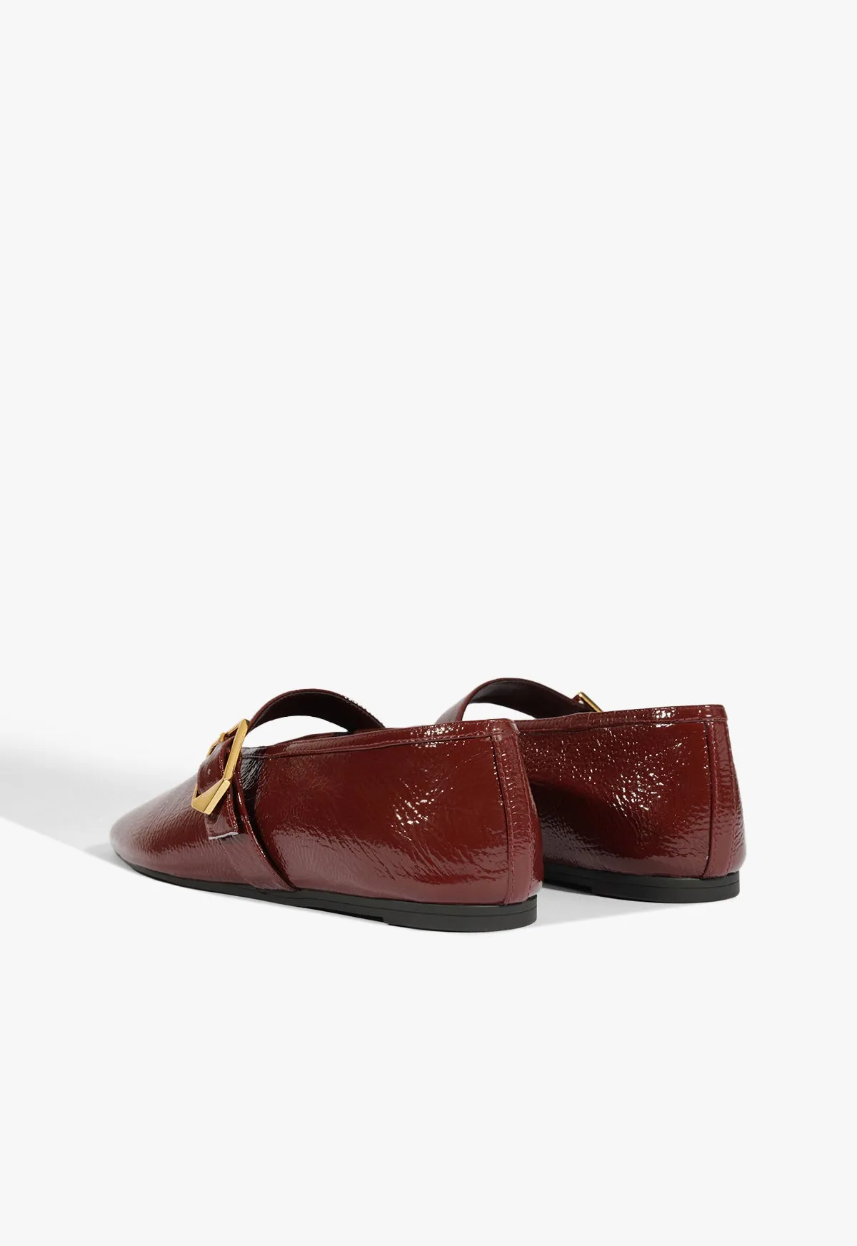 Courtney Buckle Patent Flat Streamline-Ready Modern Motion