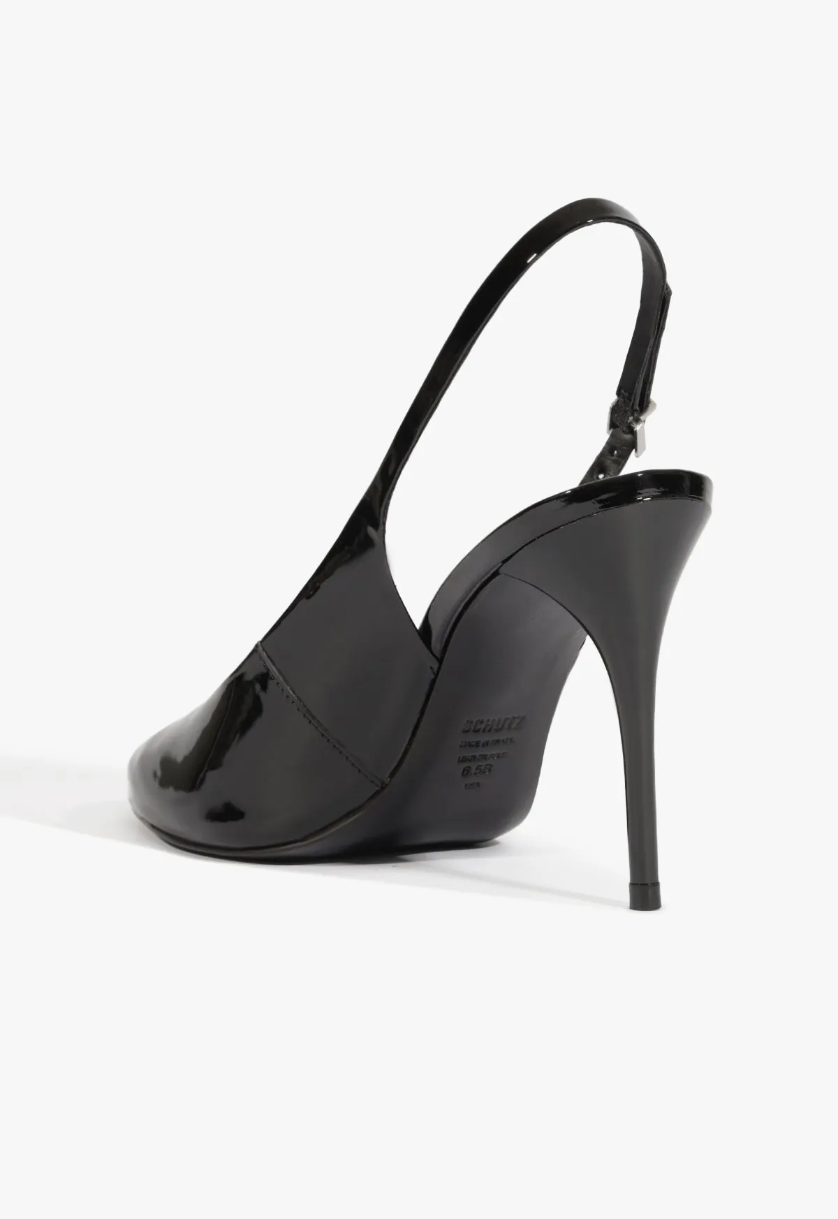 Geraldine Sling Patent Pump Versatile Rhythm Adaptive Style
