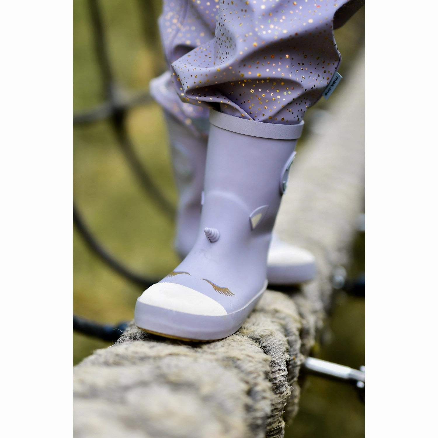 Designed With Flow Mikk-Line Lavender Aura Unicorn 3D Wellies