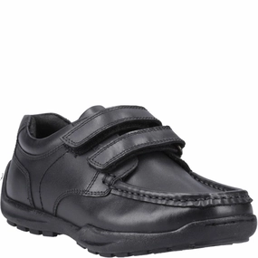 Hush Puppies Maddox Touch Fastening Xl Senior School Shoes Active Ease Life, Simplified