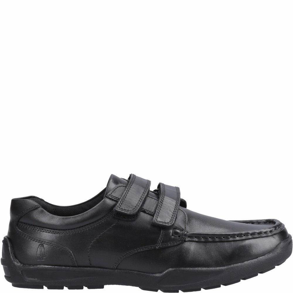 Hush Puppies Maddox Touch Fastening Xl Senior School Shoes Bold Minimal