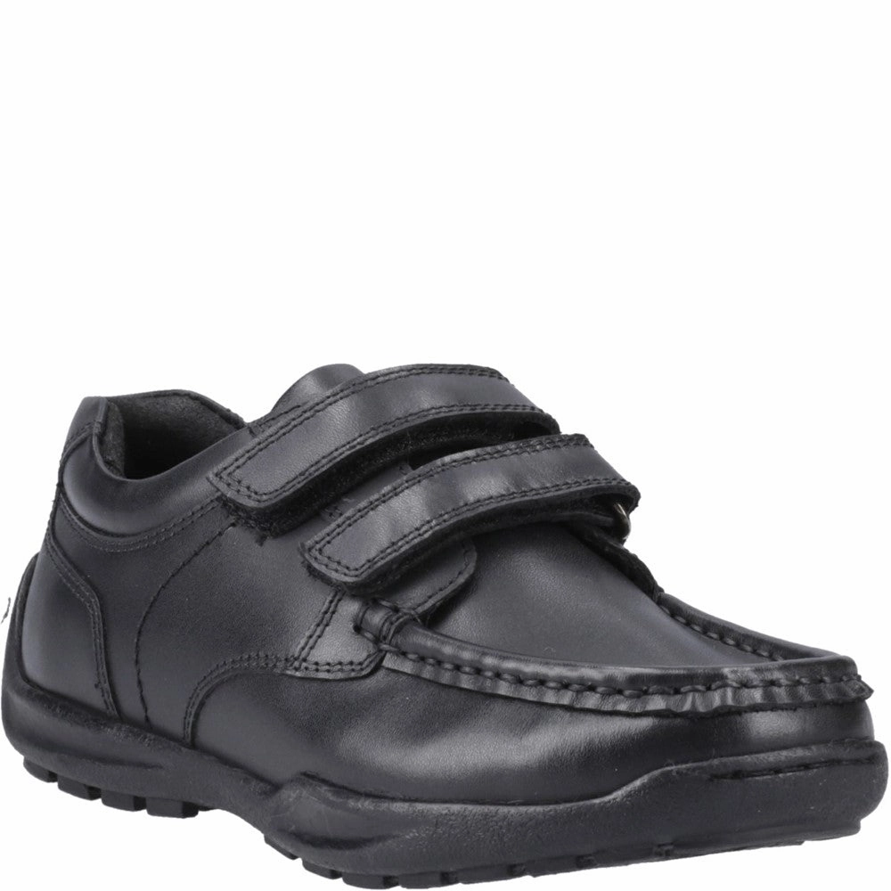 Hush Puppies Maddox Touch Fastening Xl Senior School Shoes Active Ease Life, Simplified