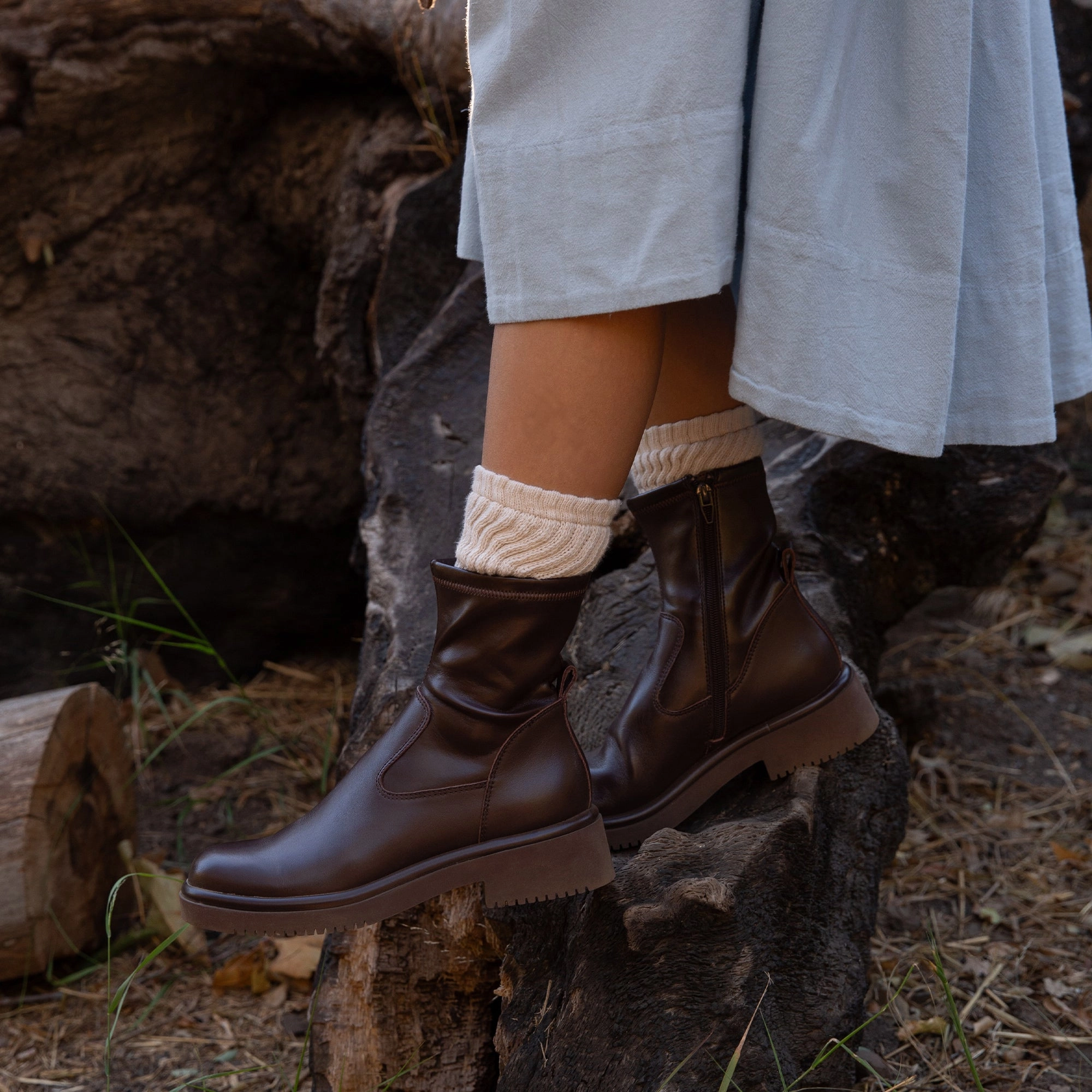 Simaya H2O Boots Mahogany Leather Seasonal Updates Engineered Fit