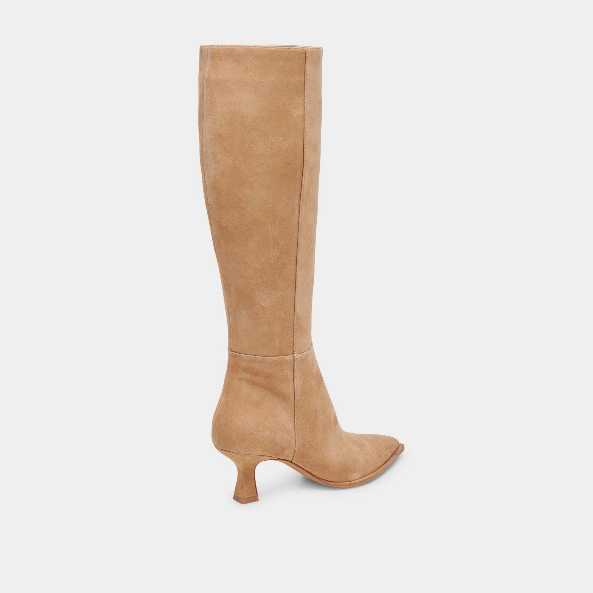 Conscious Layers Auggie Wide Calf Boots Camel Suede