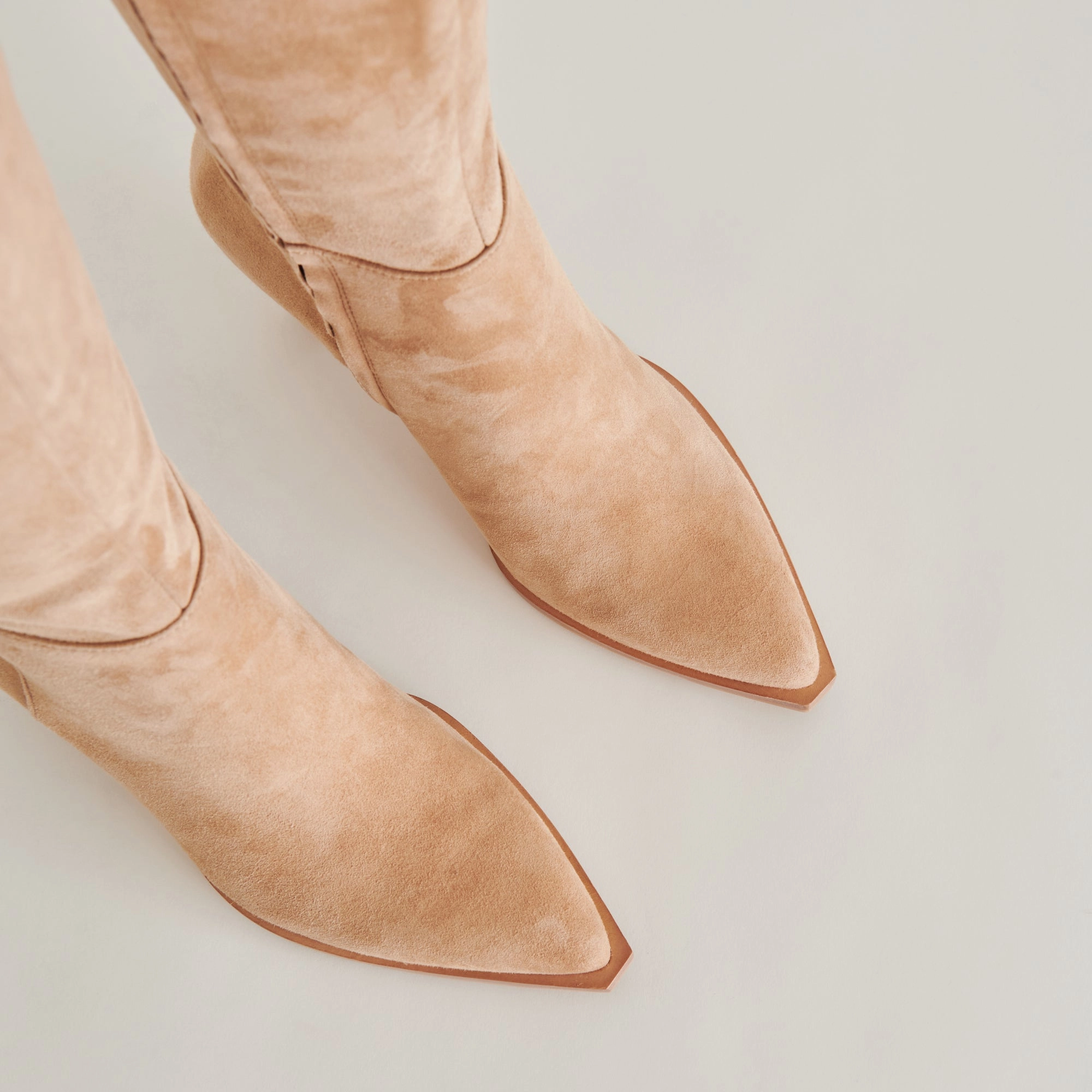 Shift Gear Lightweight Presence Auggie Wide Calf Boots Camel Suede