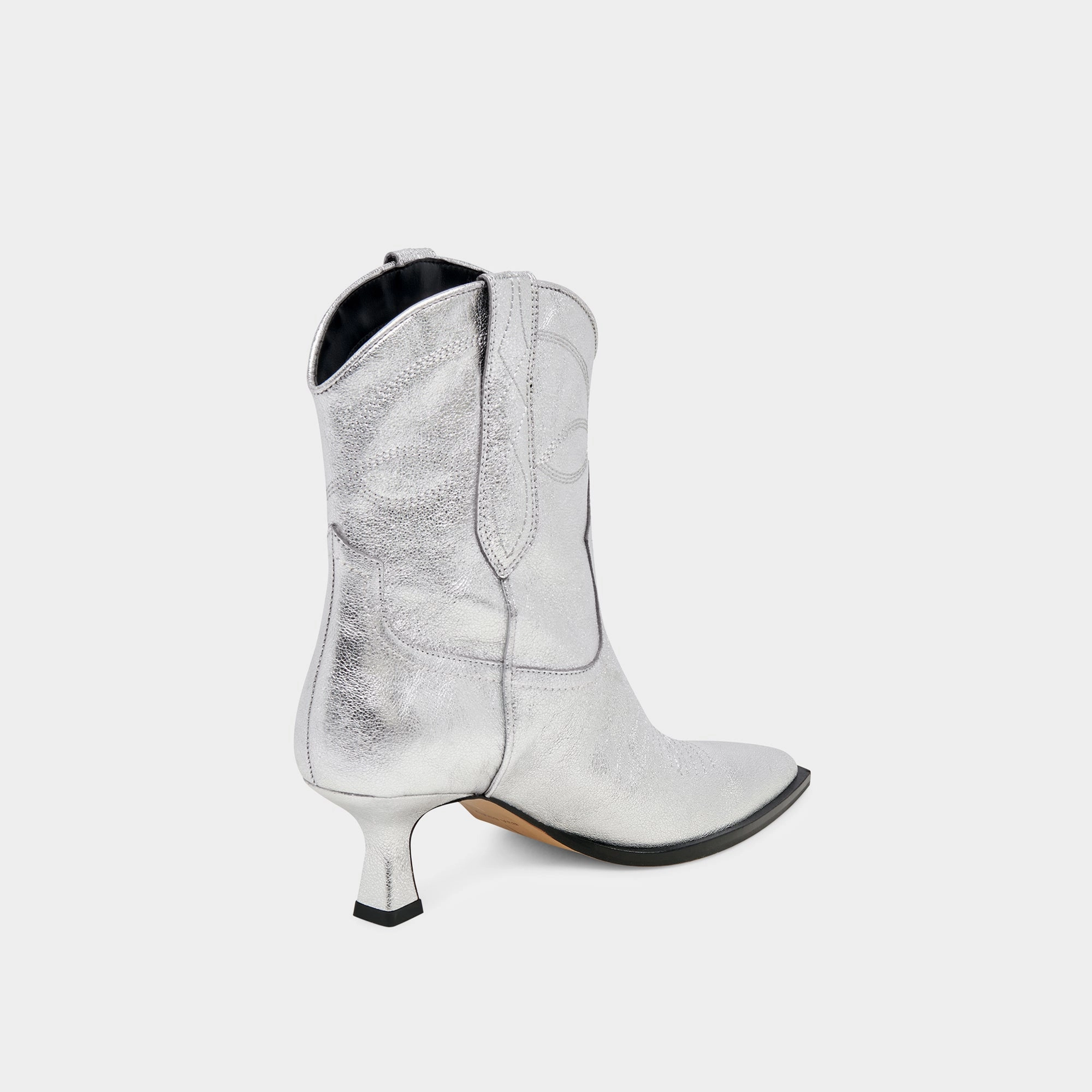 Everyday Innovation Neutral Layers Angel Booties Silver Metallic Leather