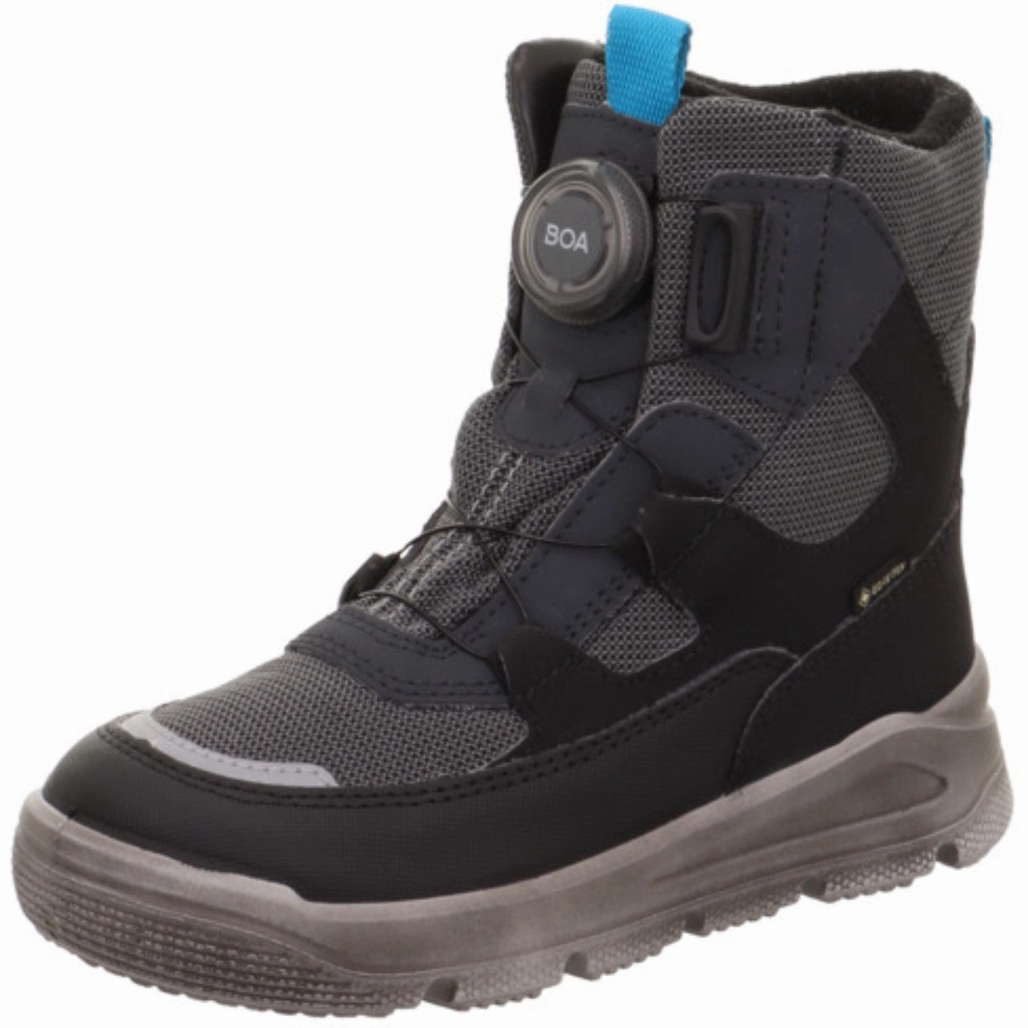 Superfit Black/Light Grey Mars Boots With Warm Lining Engineered To Adapt Adaptive Edge