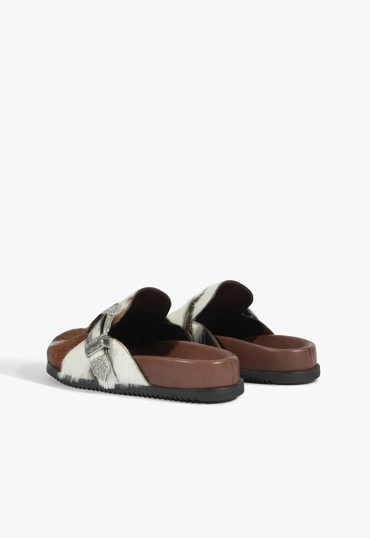 Grace Calf Hair Clog Iconic Minimalism Premium Layers
