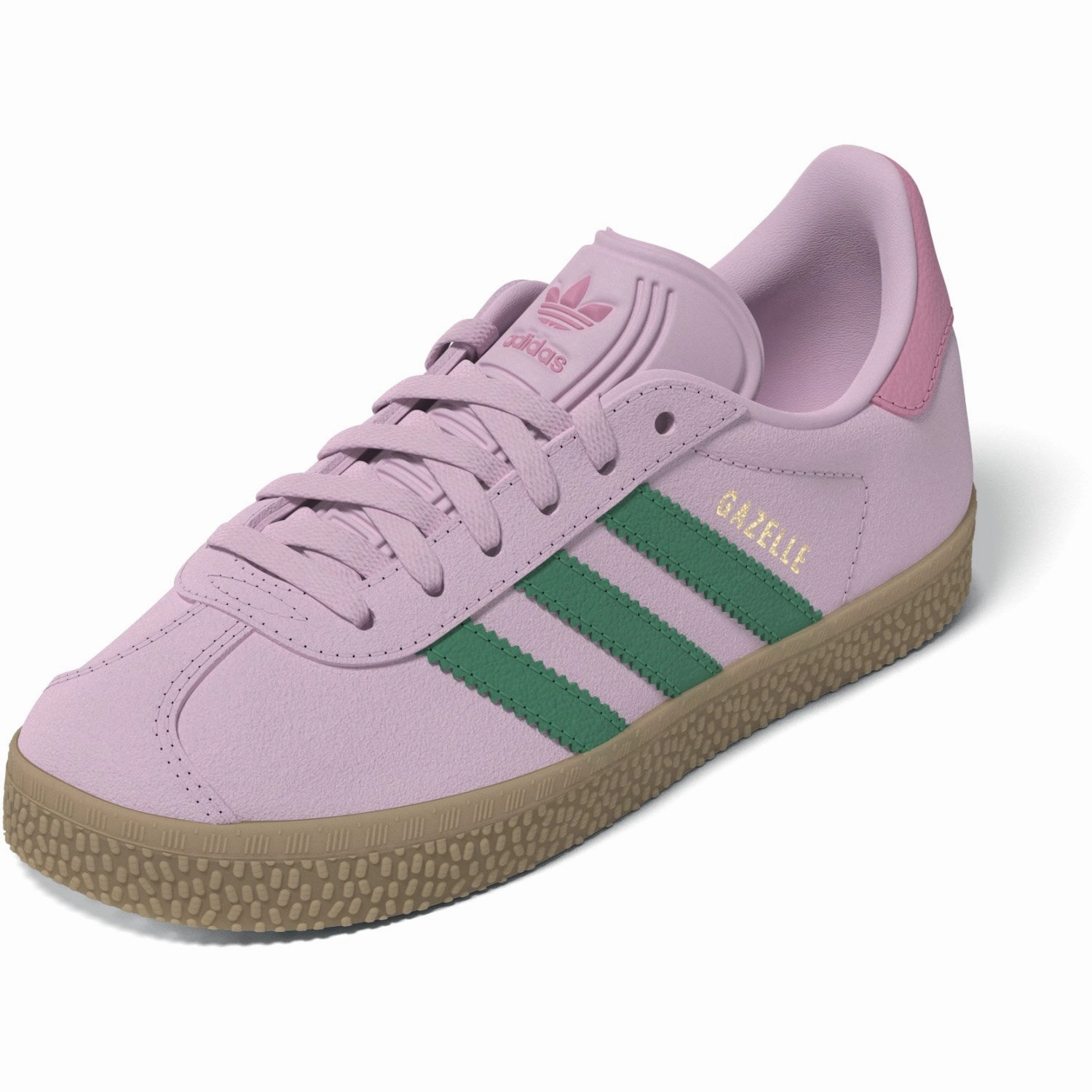 Adidas Originals Clear Pink Court Green Bliss Pink Gazelle C Sneakers Step Into Rhythm