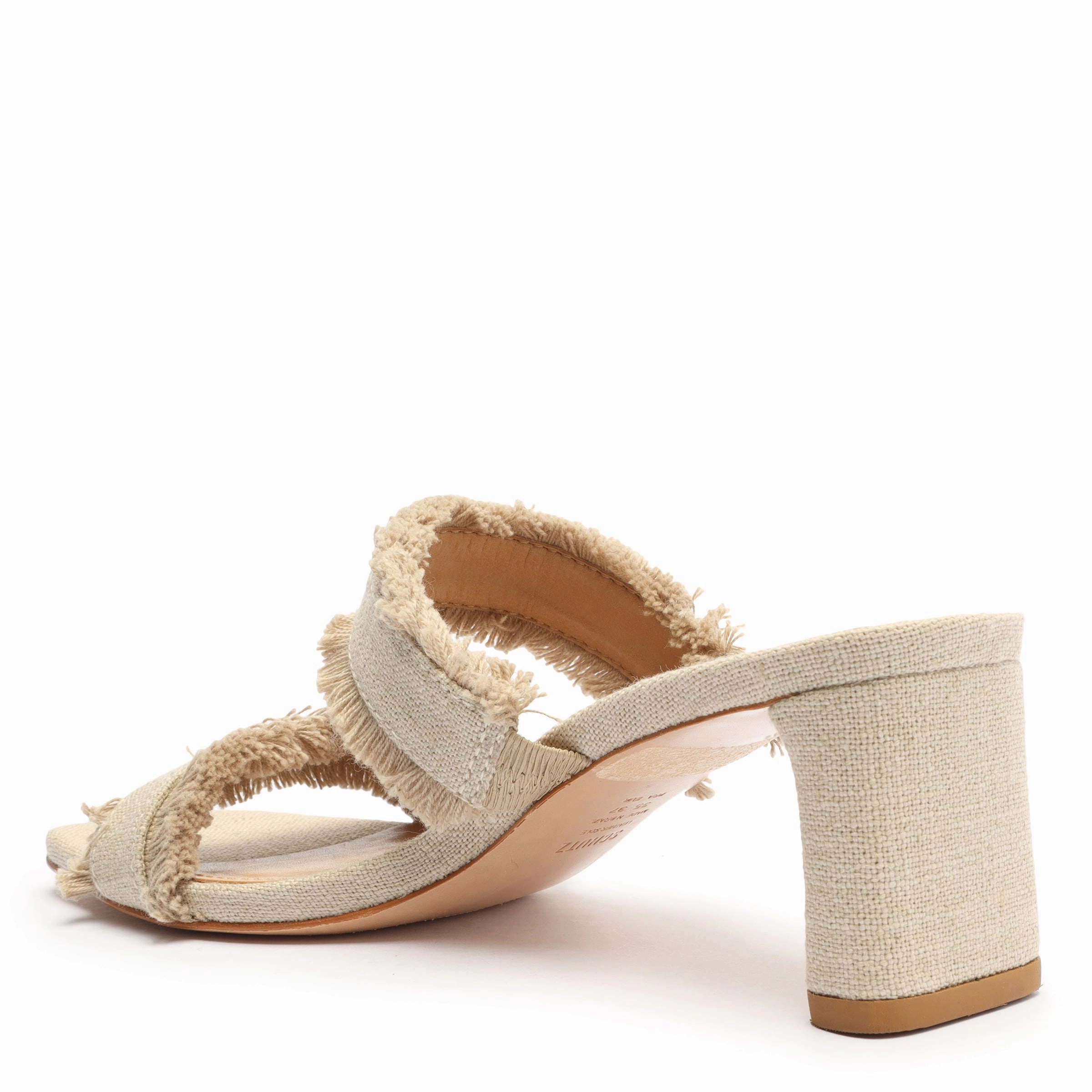 Amely Mid Block Linen Sandal Fluid Motionwear Driven By Comfort