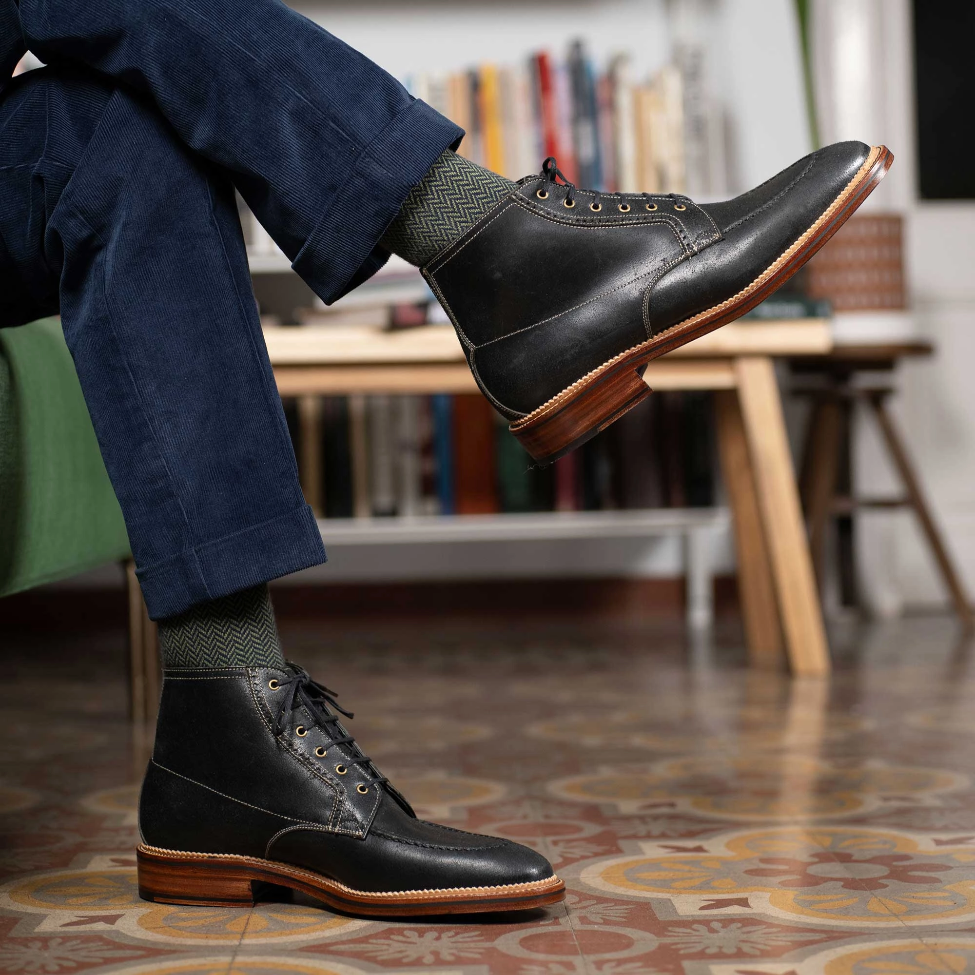 Go-To Gear Haring Moc Toe Derby Boot Mto - Becerro Villarramiel