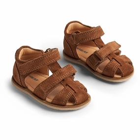 Seamless Outfit Wheat Sandal Closed Toe Baya Cognac