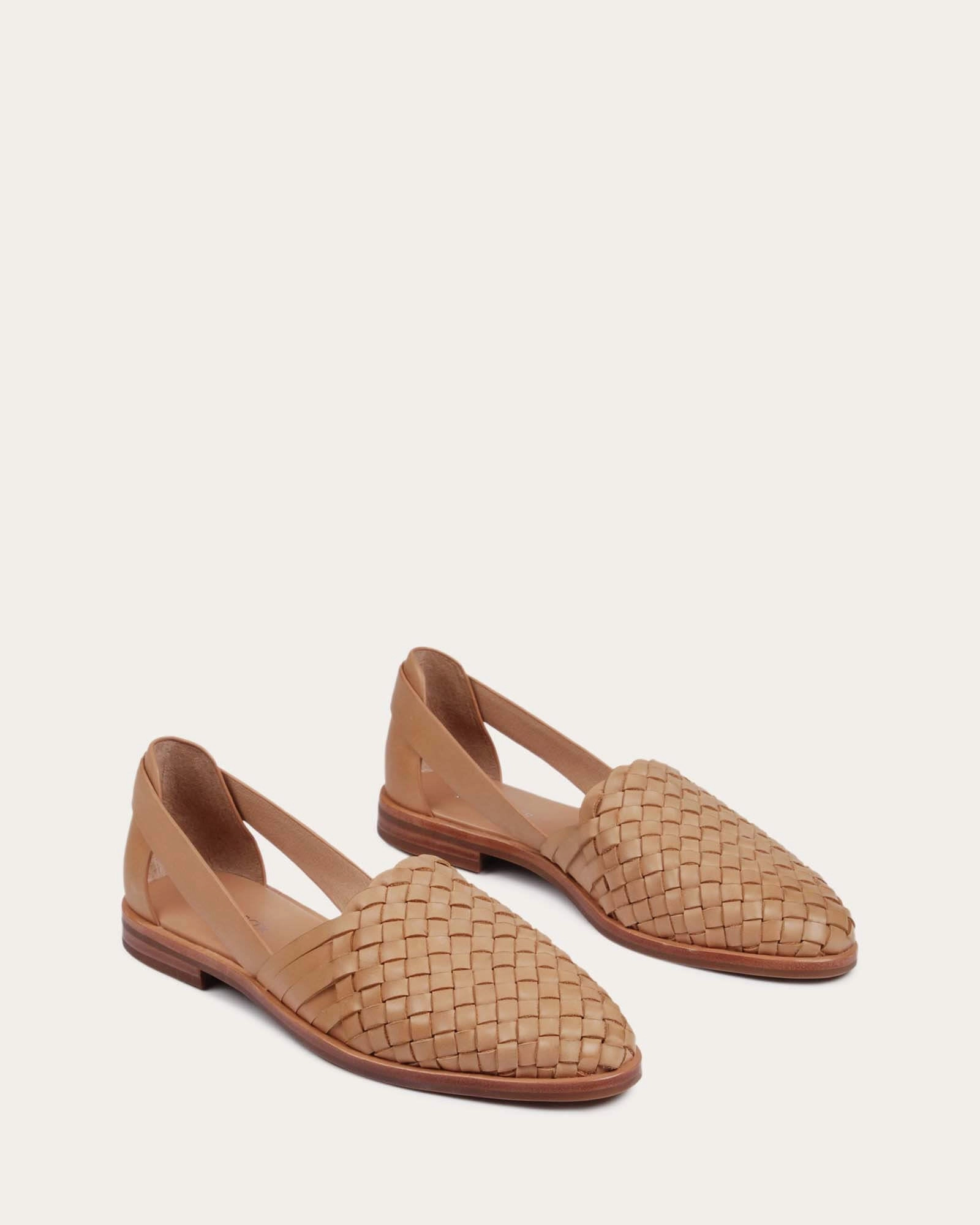 Wisdom Casual Flats Tan Leather Urban Clarity Wear Sleek Routine
