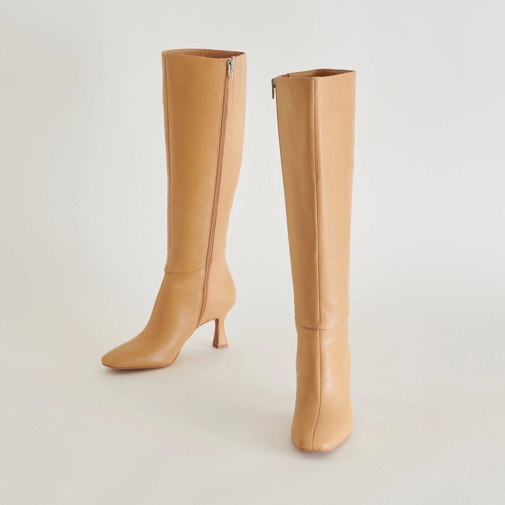 Gyra Boots Tan Leather Edge In Motion