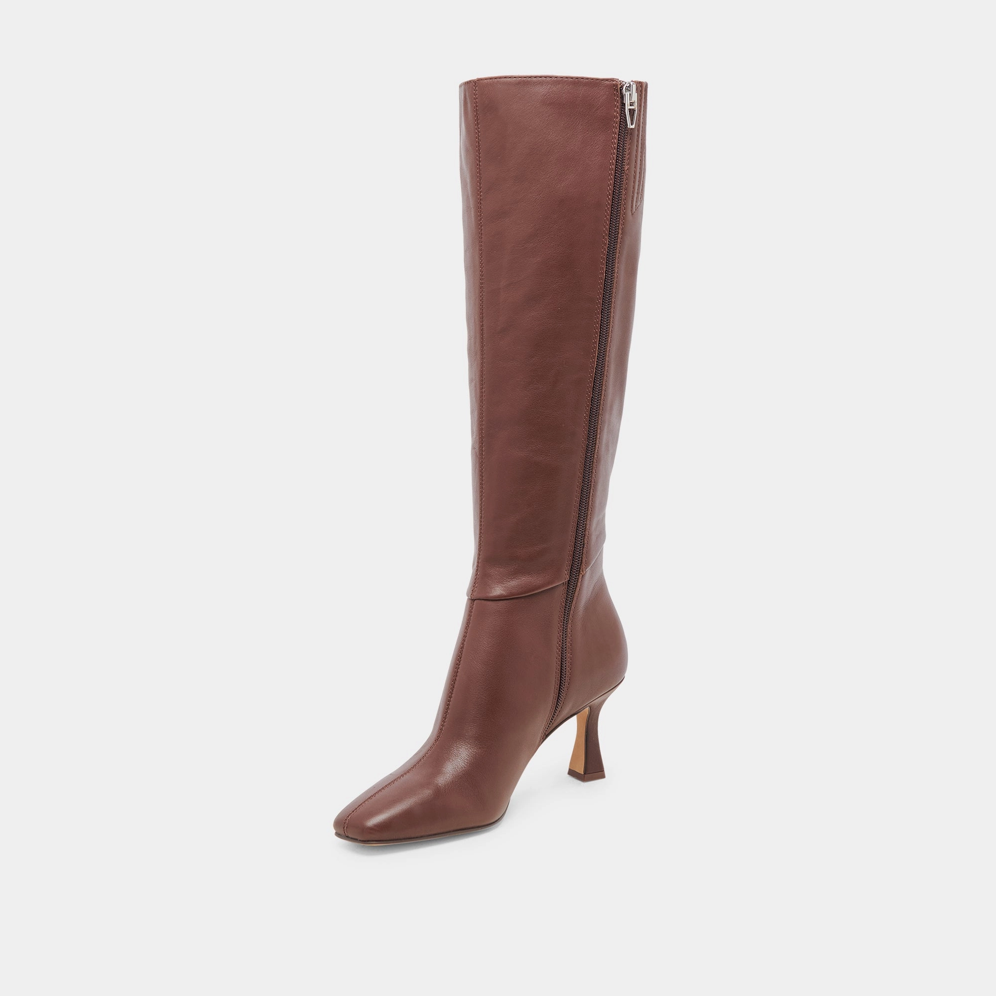Gyra Extra Wide Calf Boots Chocolate Leather Go-Mode Daily Clean Energy