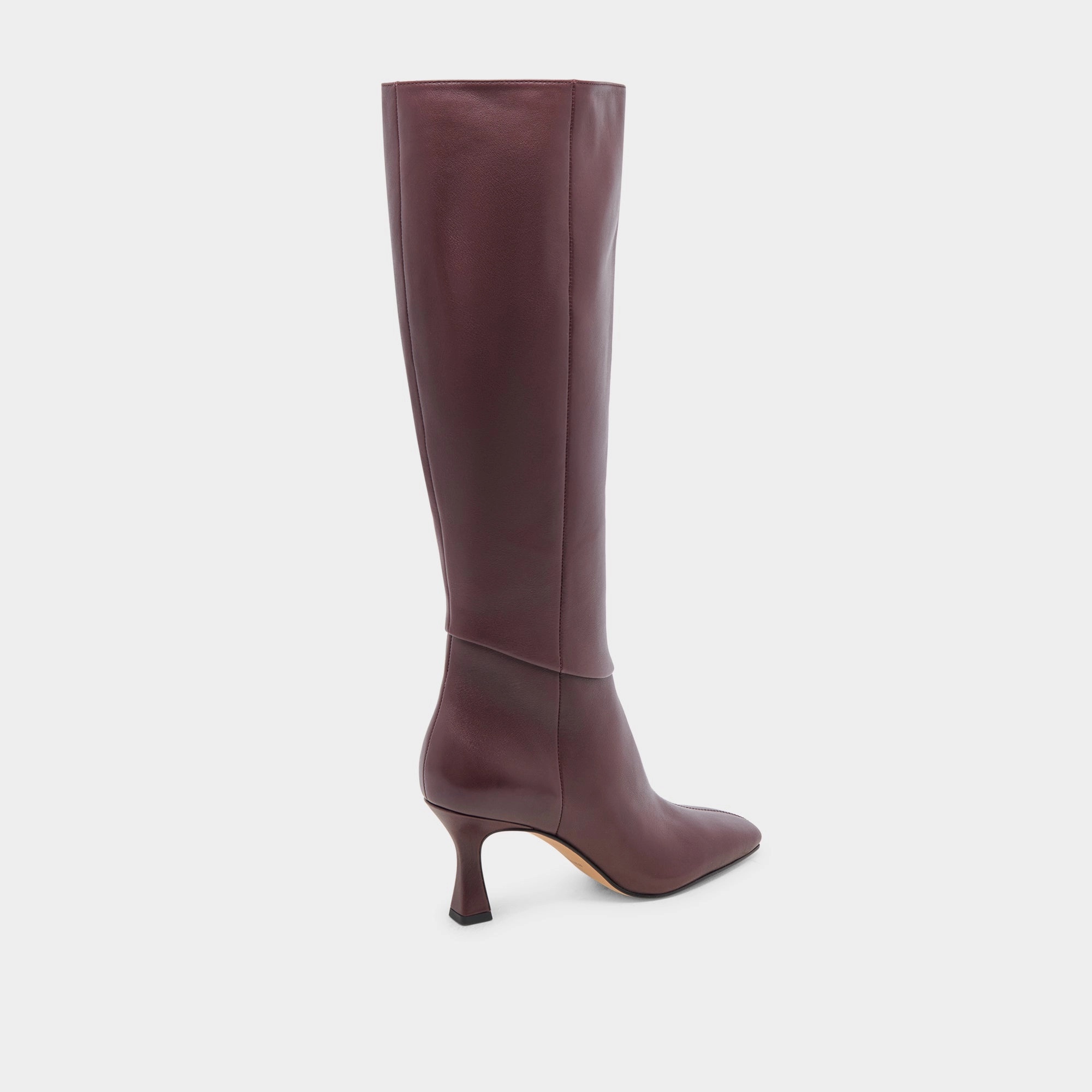 Gyra Wide Calf Boots Wine Leather Move And Live