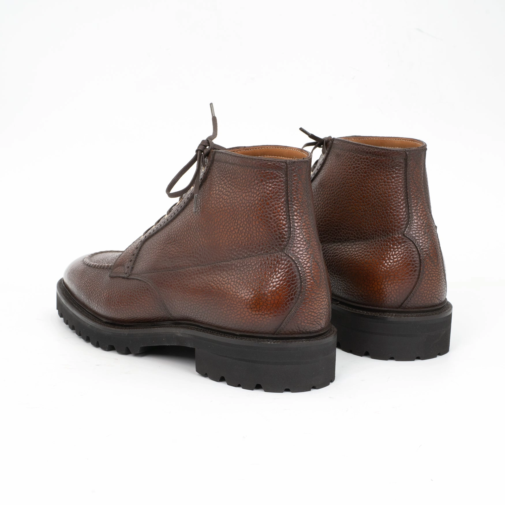 Precision In Style Haring Moc Toe Derby Boot Mto - Dark Caramel