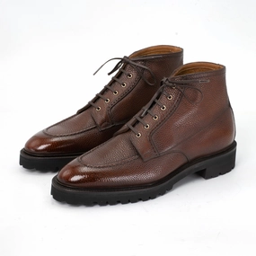 Cool And Essential Refined Feel Haring Moc Toe Derby Boot Mto - Dark Caramel