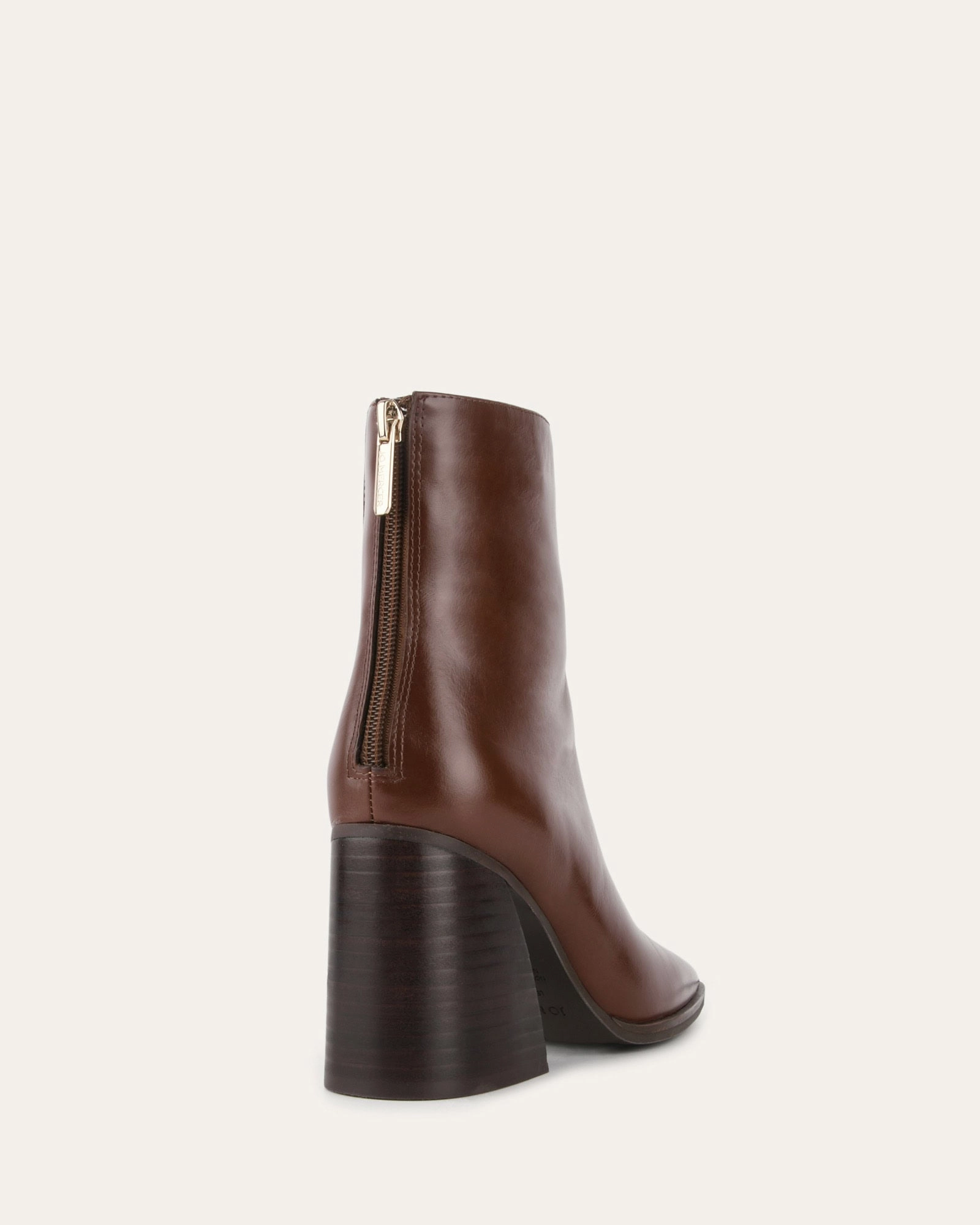 Smart Casual Core Hattie High Ankle Boots Chestnut Leather