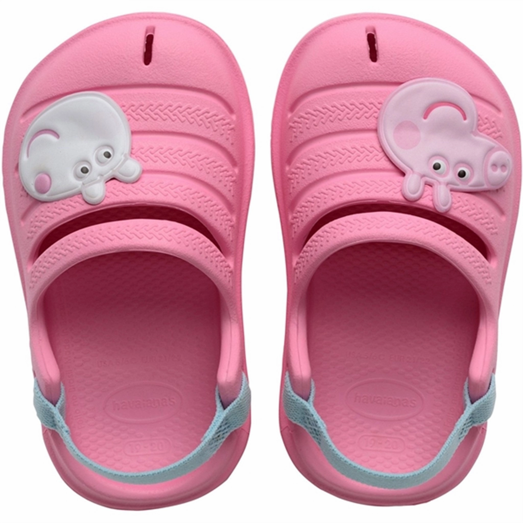 Street Clarity Havaianas Baby Sandals Peppa Pig Pink Lemonade