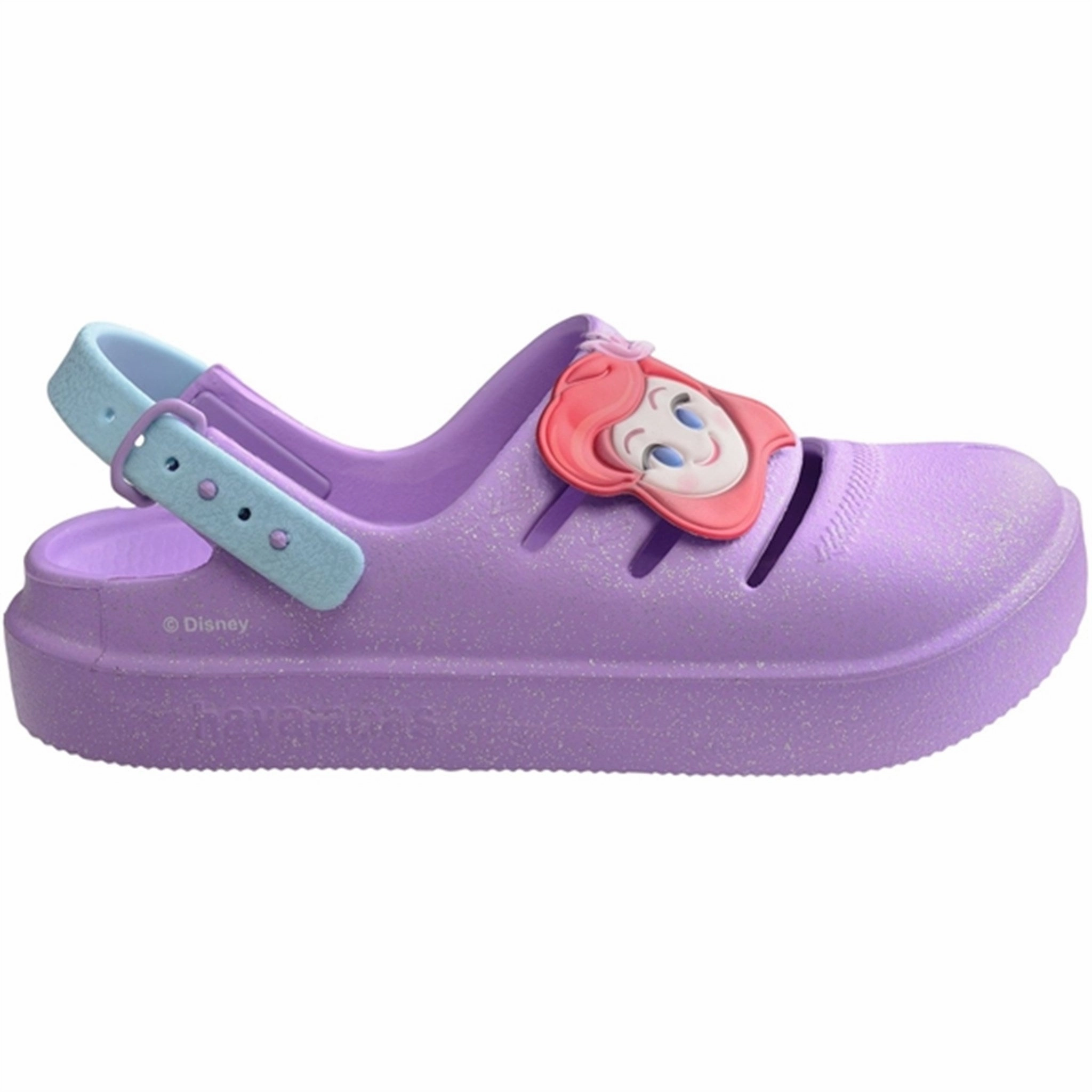Havaianas Kids Sandals Princesas Prisma Purple Built For Feel Smooth Silhouettes