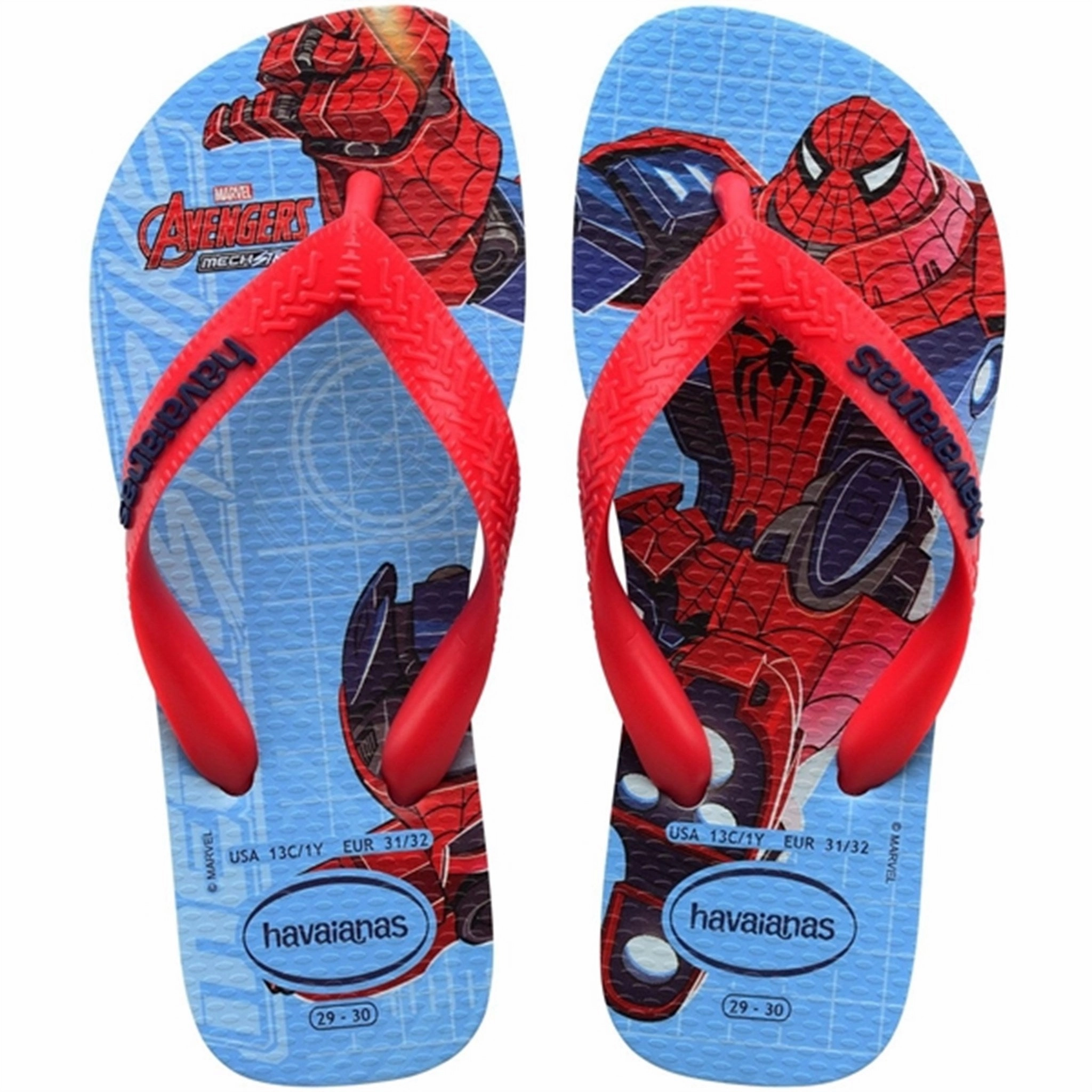 Core Pulse Havaianas Kids Sandals Top Marvel Ii Blue Water