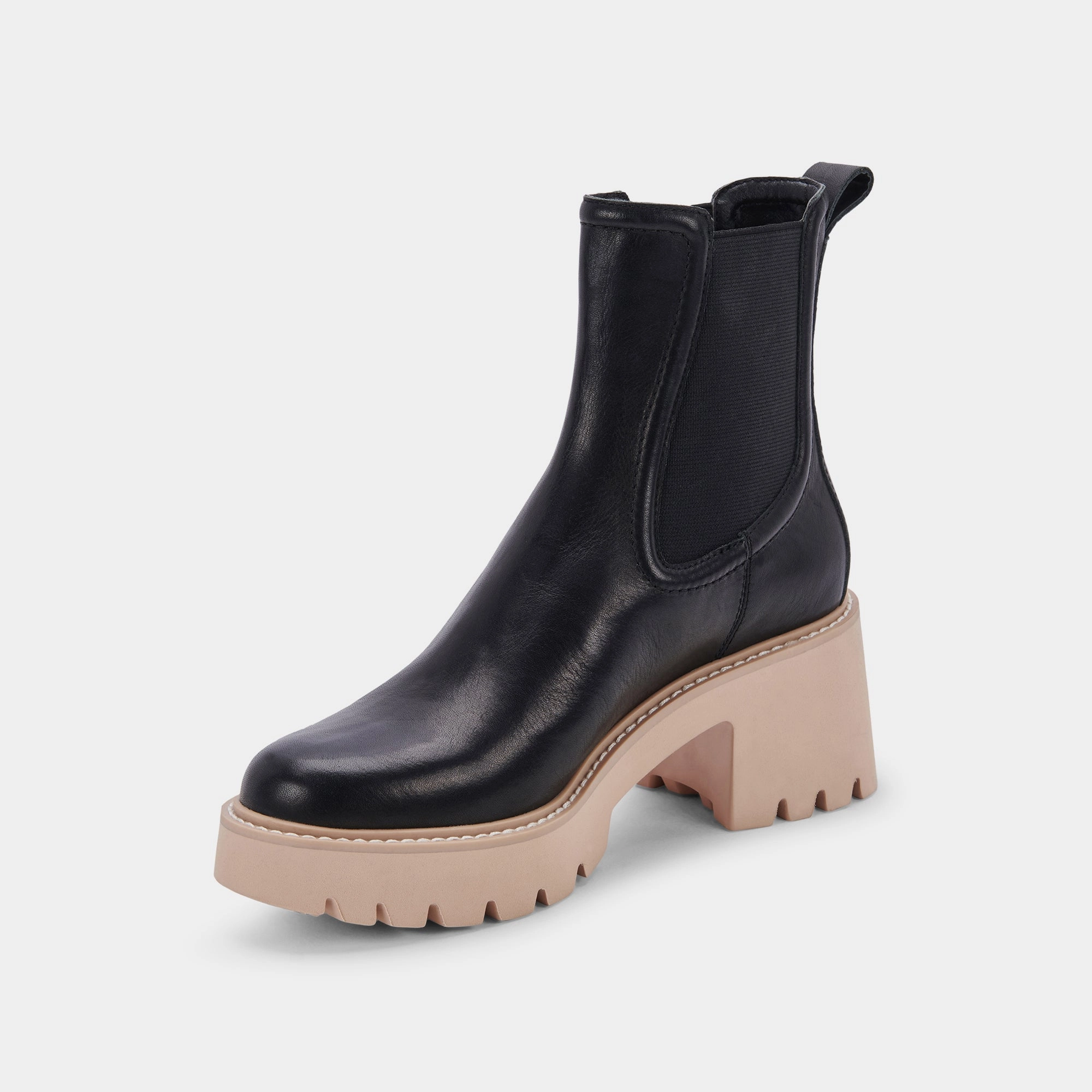 Hawk H2O Booties Black Leather Structured Motion