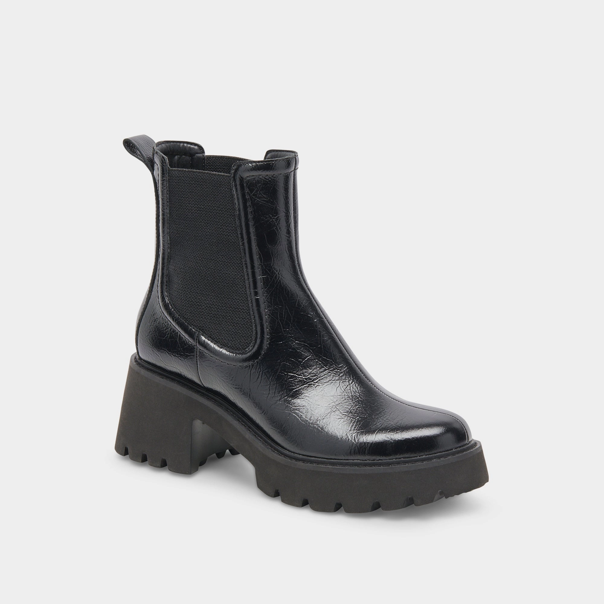 Hawk H2O Booties Midnight Crinkle Patent Refined Balance