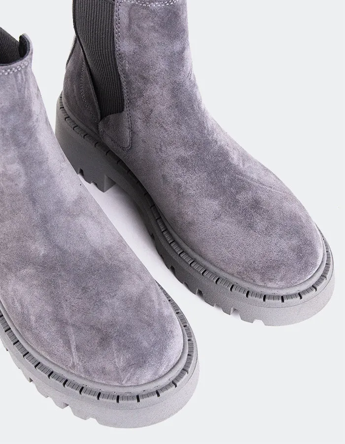 Urban Layering Clean Forms Hayes Grey Suede