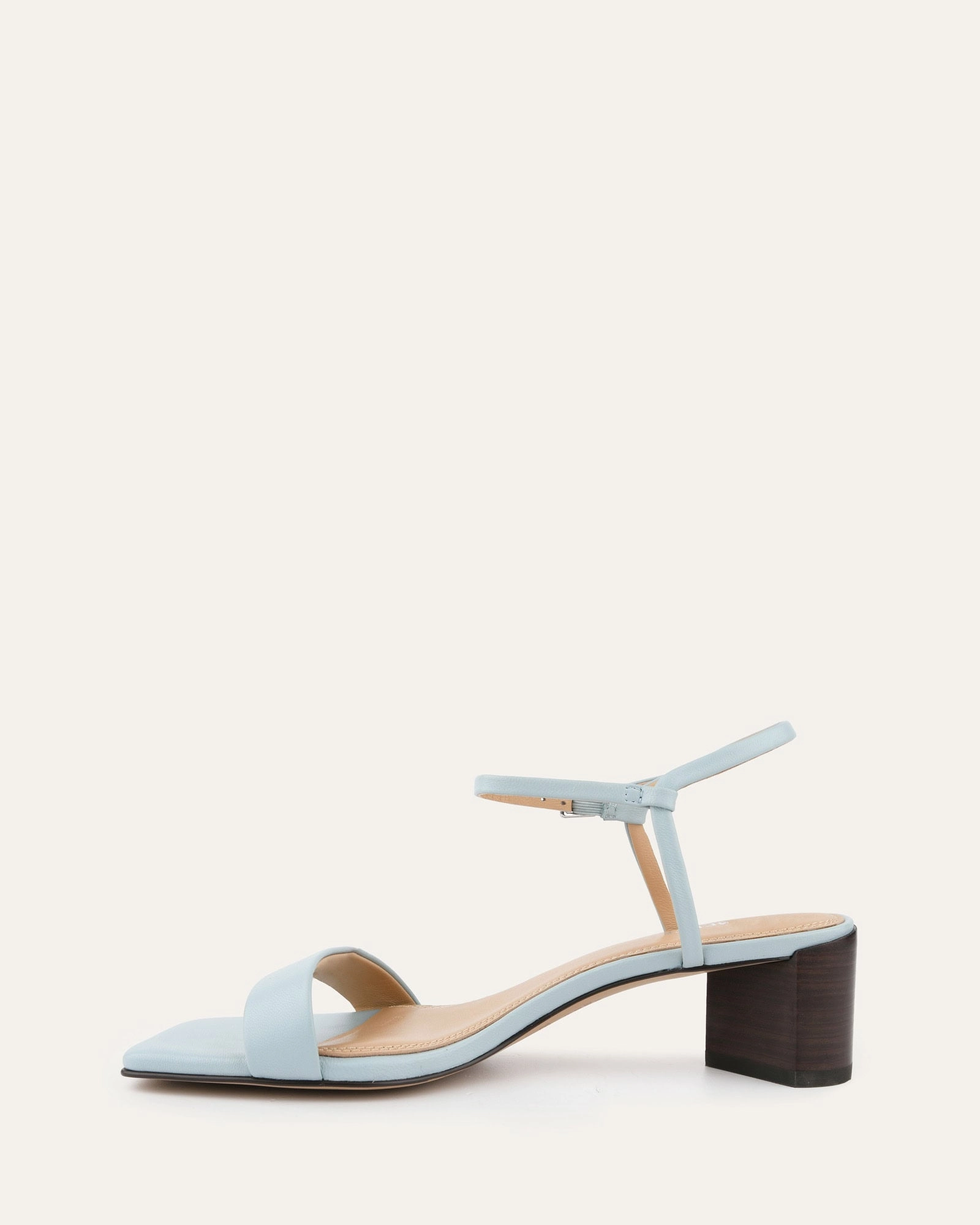 Multi-Wear Essentials Helen Mid Sandals Dusty Blue Leather