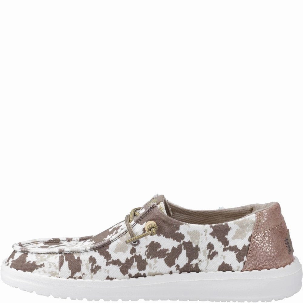 Layer Smart Everyday Ready Heydude Wendy Disco Cow Shoes