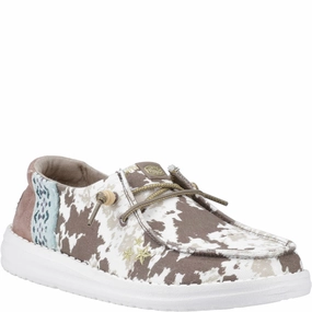 Fluid Profile Heydude Wendy Disco Cow Shoes