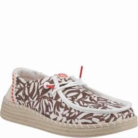 Daily Build Tone-Driven Heydude Wendy Espadrille Retro Palm Shoes