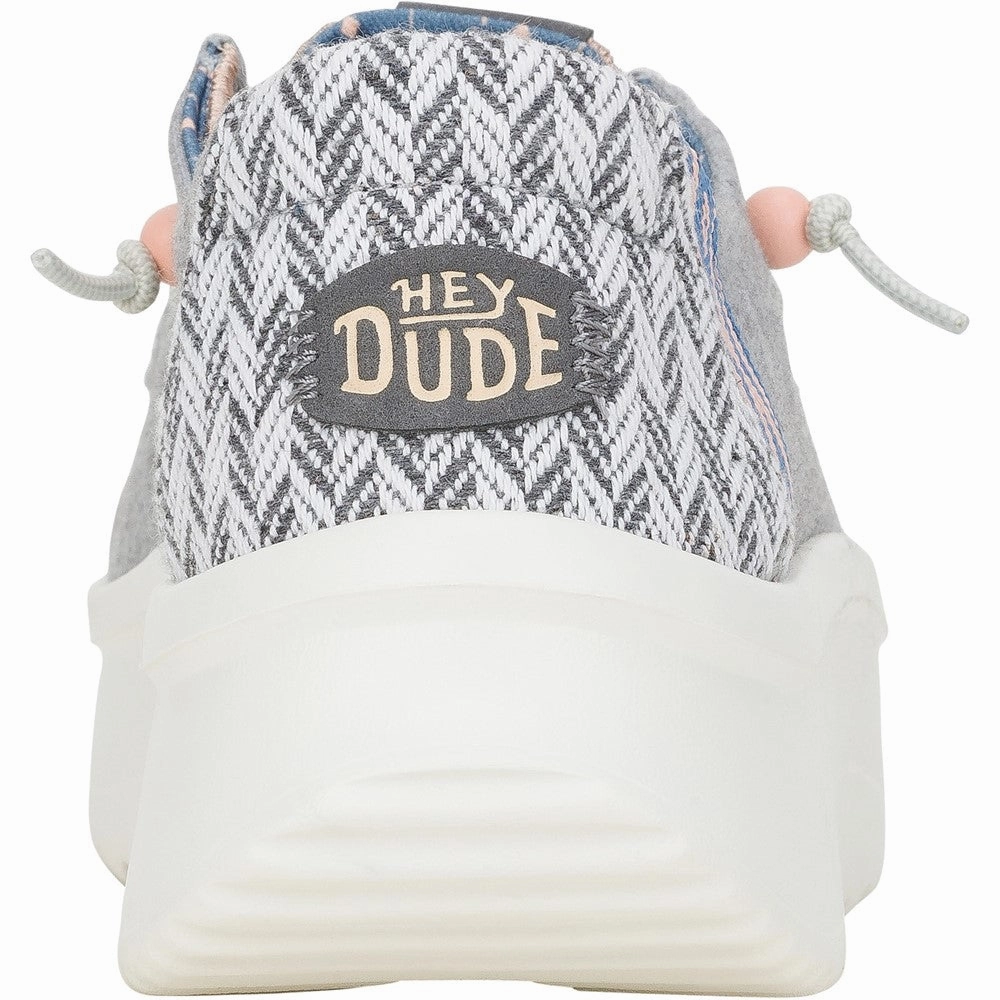 Heydude Wendy Peak Chambray Woven Shoes Dynamic Balance Crafted For Calm