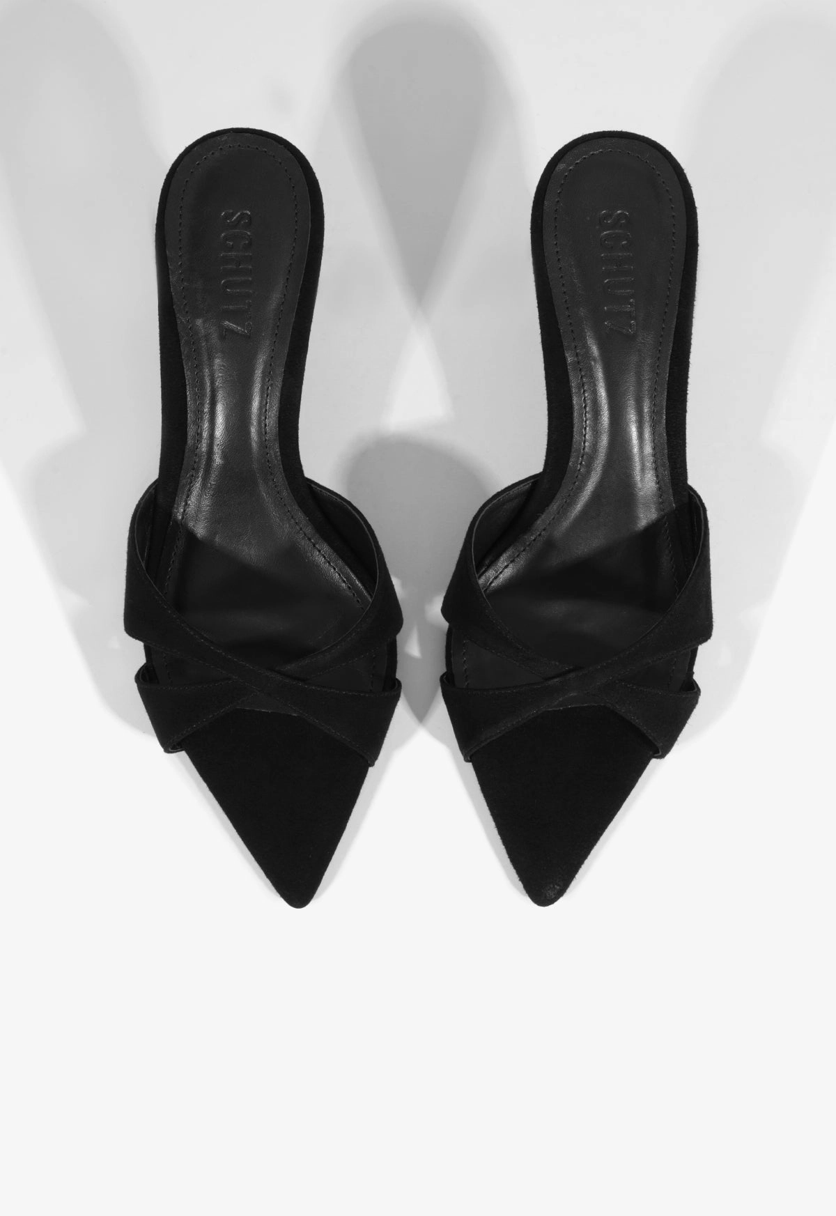 Hilda Leaf Mule Suede Sandal Comfort In Layers