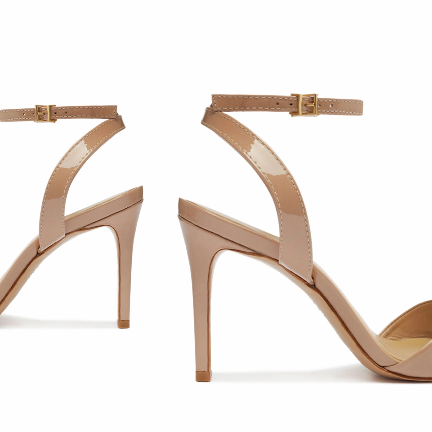 Express Yourself Fluid Design Hilda Patent Leather Sandal