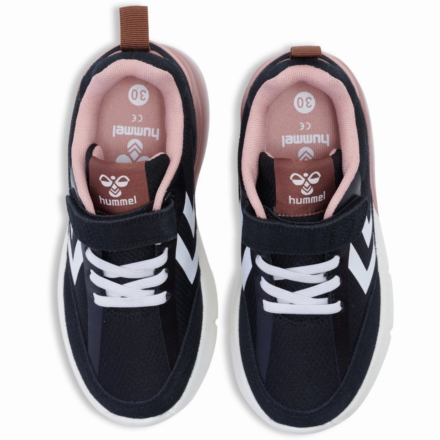 Crafted Quality Precision-Fit Hummel Black/Pink Daylight Jr Sneakers
