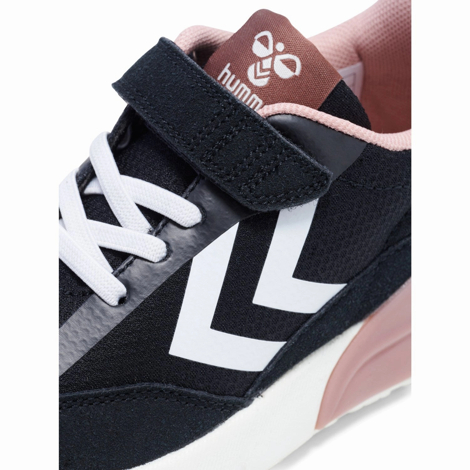 Crafted Ease Precision Style Hummel Black/Pink Daylight Jr Sneakers