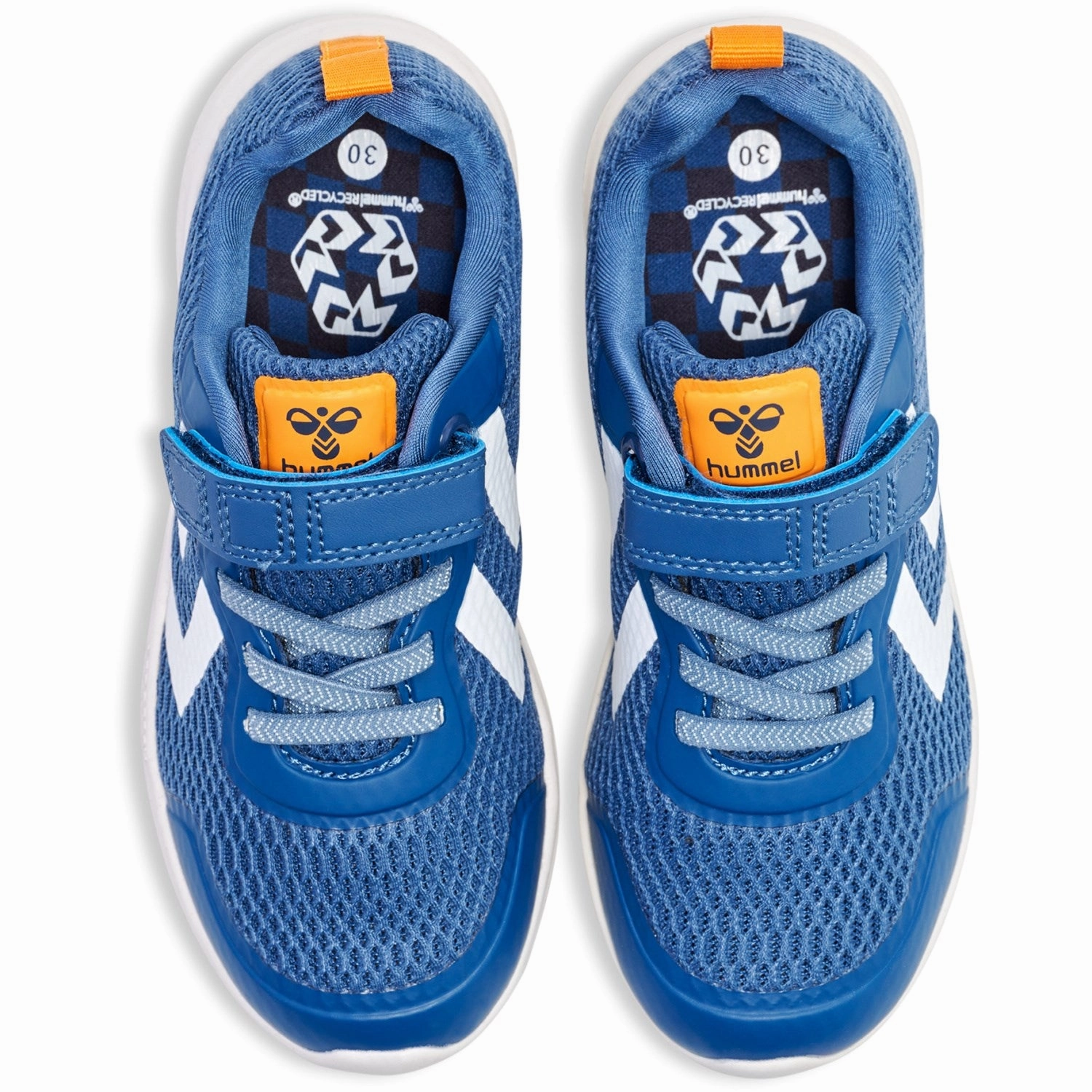 Hummel Blue/Yellow Actus Recycled Jr Sneakers Premium Layers
