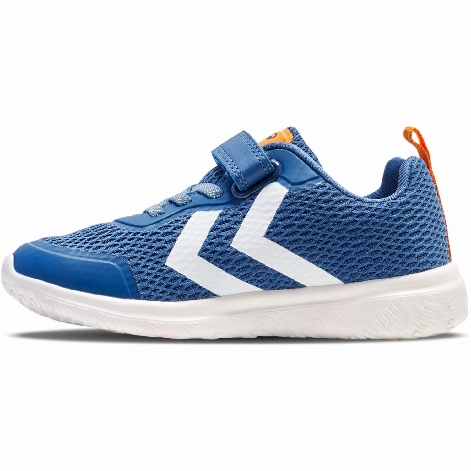 Precision-Fit Hummel Blue/Yellow Actus Recycled Jr Sneakers