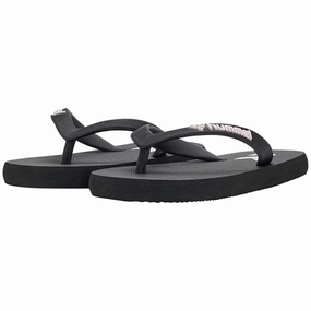 Hummel Flip Flop Jr Black Engineered Comfort Updated Rhythm