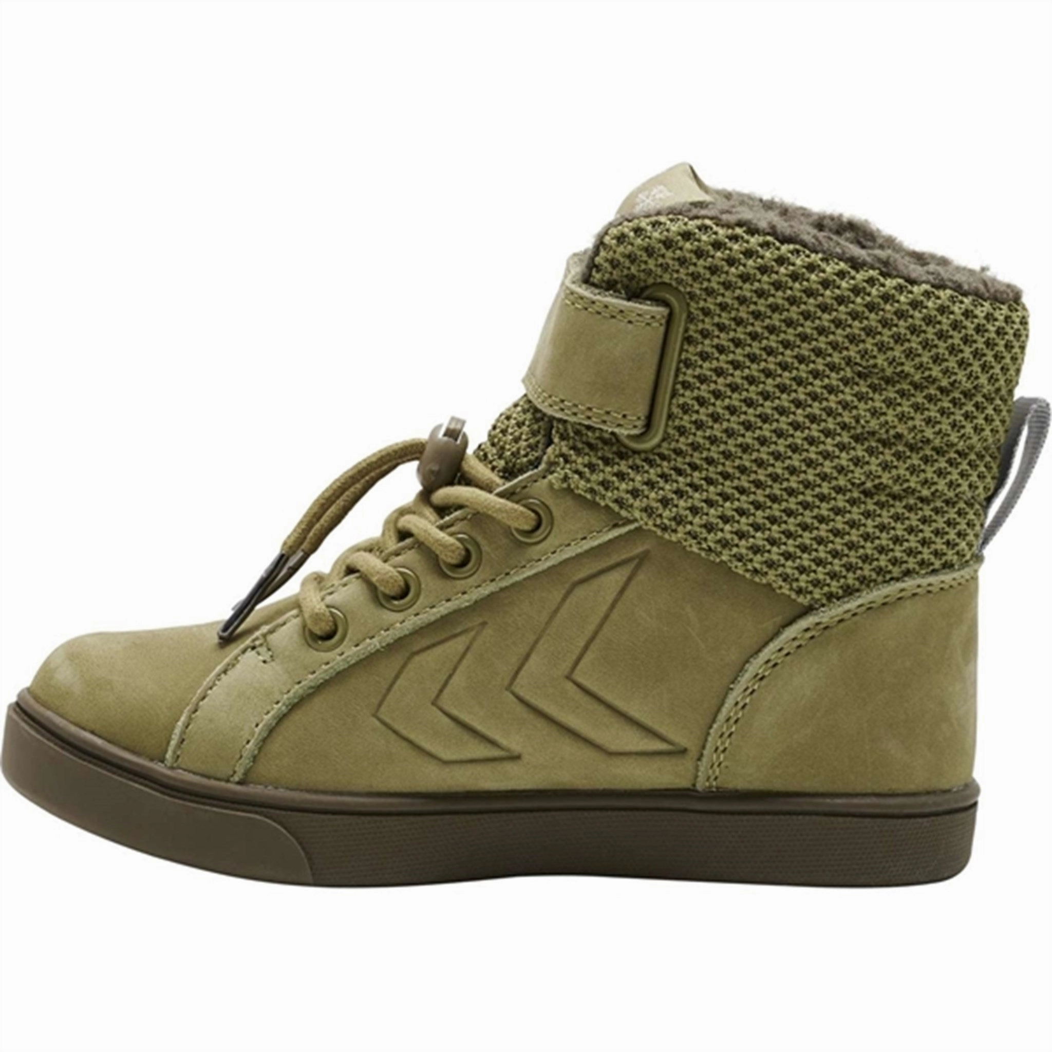 Edge-Layered Hummel Green Moss Splash Tex Jr Boots