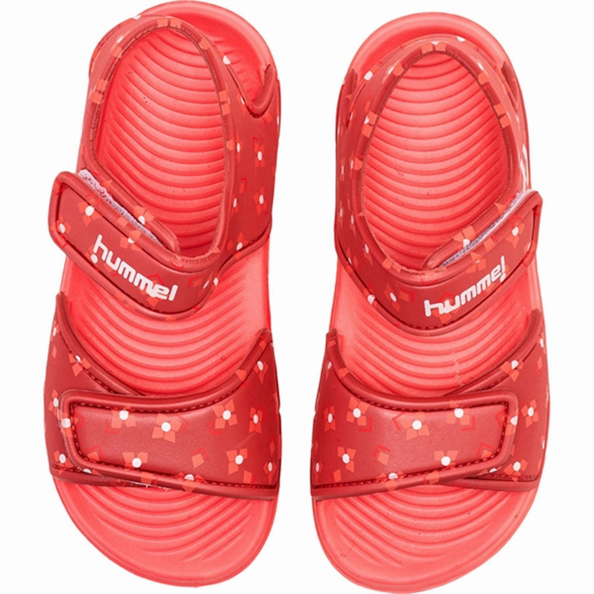 Hummel Playa Jr Sandal Dusty Cedar Modern Pattern