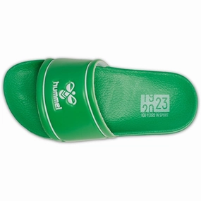 Hummel Pool Slide Jr Sandal Absinthe Green Subtle Impact Hybrid Life