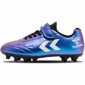 Hummel White/Multicolor Top Star F.G. Jr Football Boots Streamlined Life