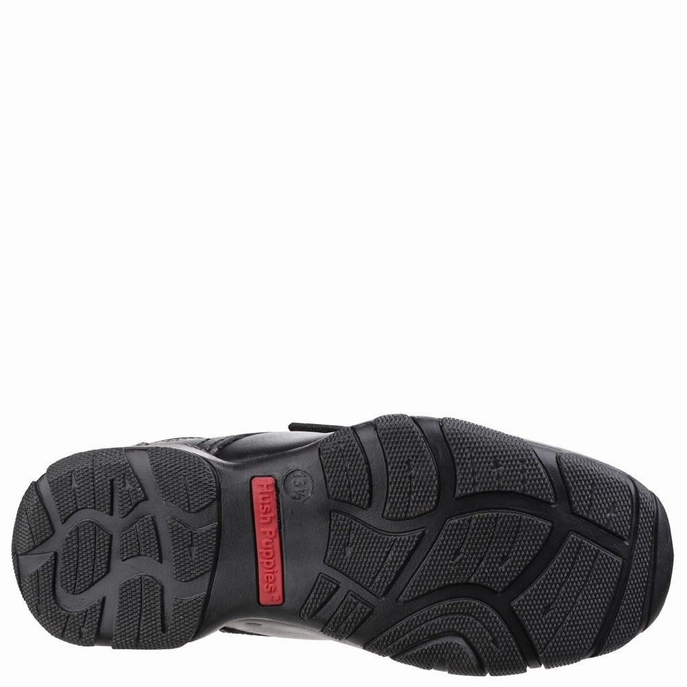 Adapt-Fit Gear Designed For Pace Hush Puppies Freddy Single Fit Junior School Shoes