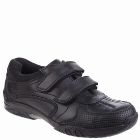 Tailored Utility Fluid-Form Design Hush Puppies Jezza Senior School Shoes