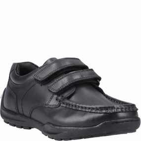 Minimal Focus Bold In Simplicity Hush Puppies Maddox Touch Fastening Junior School Shoes