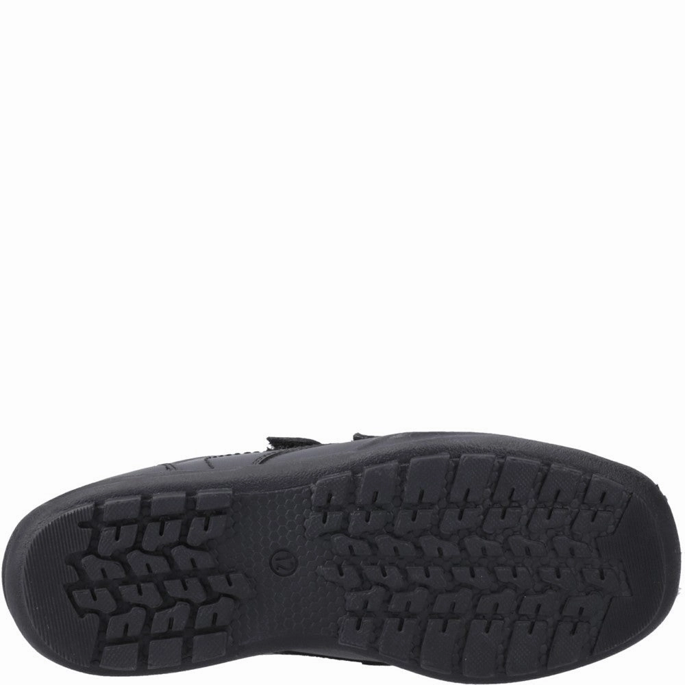Hush Puppies Maddox Touch Fastening Junior School Shoes Ease Engineered
